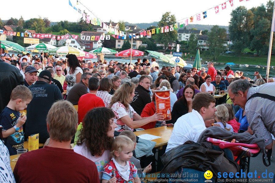 Schweizer Nationalfeiertag mit 1. August-Feuerwerk: Stein am Rhein, 01.08.2