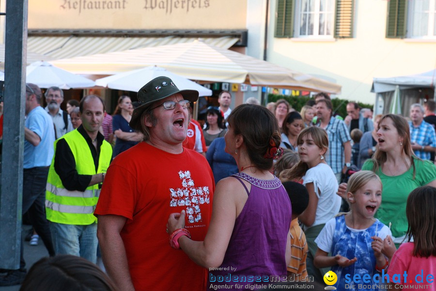 Schweizer Nationalfeiertag mit 1. August-Feuerwerk: Stein am Rhein, 01.08.2