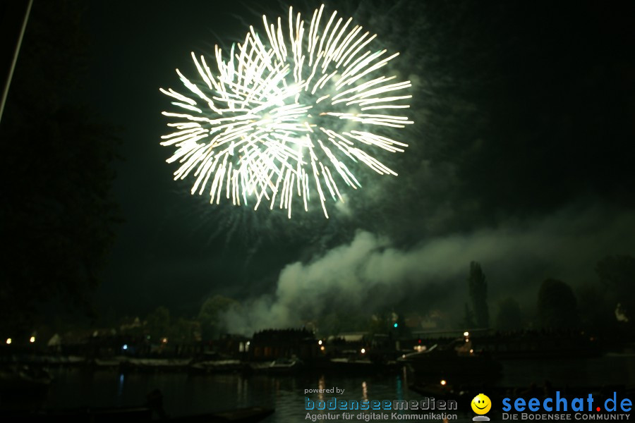 Schweizer Nationalfeiertag mit 1. August-Feuerwerk: Stein am Rhein, 01.08.2