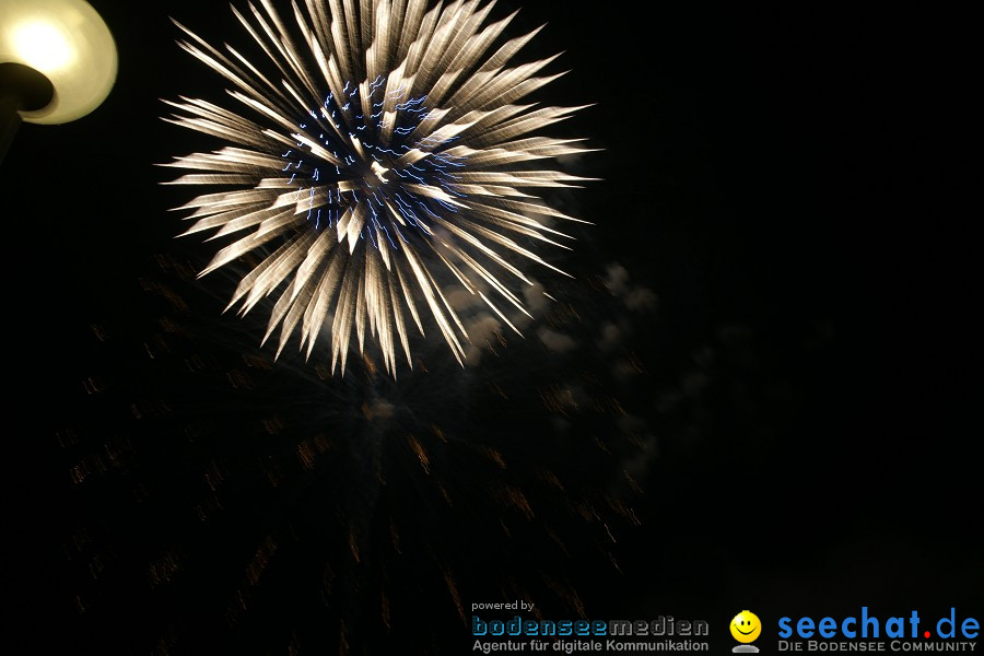 Schweizer Nationalfeiertag mit 1. August-Feuerwerk: Stein am Rhein, 01.08.2