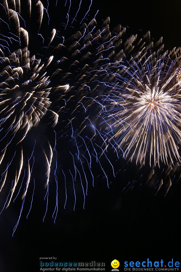 Schweizer Nationalfeiertag mit 1. August-Feuerwerk: Stein am Rhein, 01.08.2