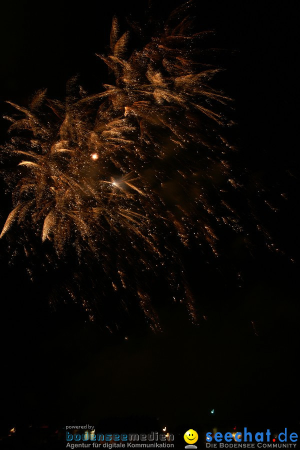 Schweizer Nationalfeiertag mit 1. August-Feuerwerk: Stein am Rhein, 01.08.2