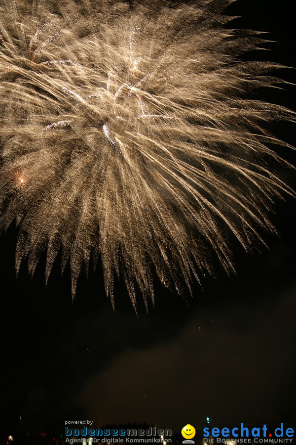 Schweizer Nationalfeiertag mit 1. August-Feuerwerk: Stein am Rhein, 01.08.2