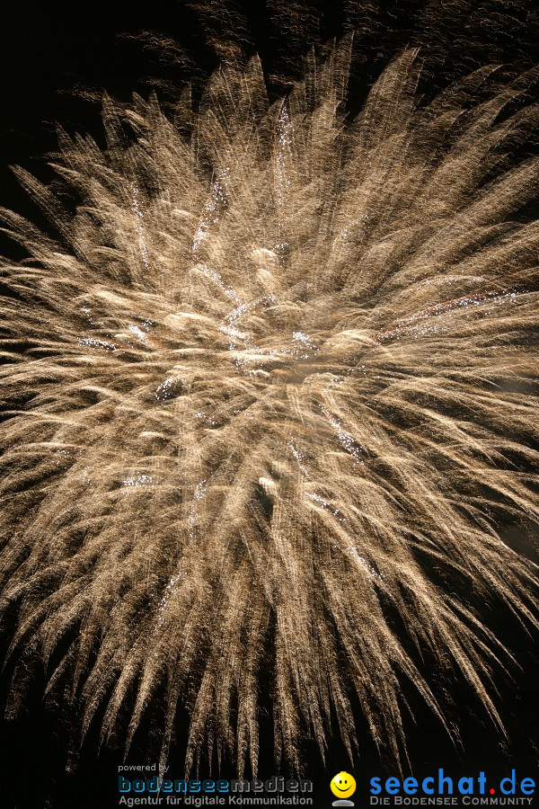 Schweizer Nationalfeiertag mit 1. August-Feuerwerk: Stein am Rhein, 01.08.2