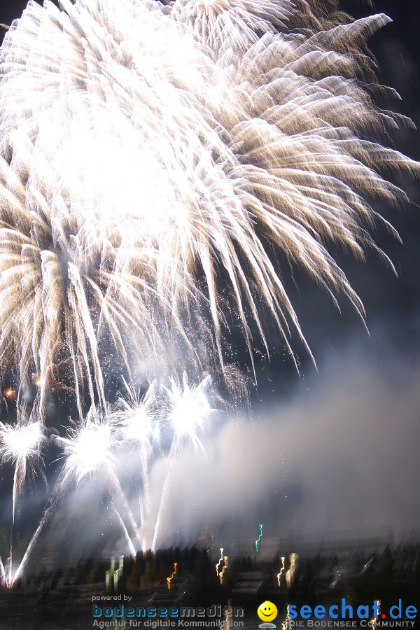 Schweizer Nationalfeiertag mit 1. August-Feuerwerk: Stein am Rhein, 01.08.2