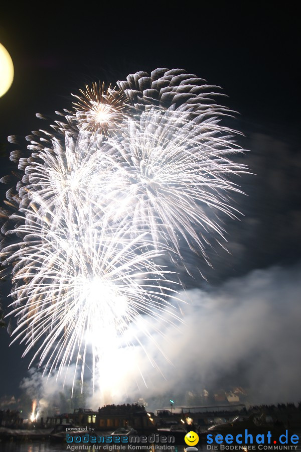Schweizer Nationalfeiertag mit 1. August-Feuerwerk: Stein am Rhein, 01.08.2