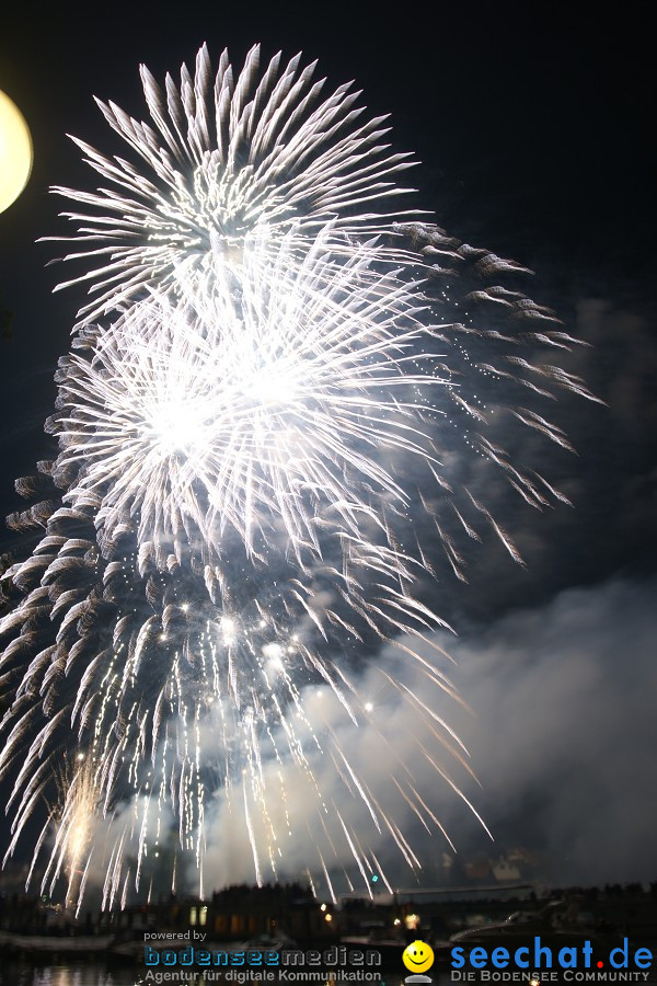 Schweizer Nationalfeiertag mit 1. August-Feuerwerk: Stein am Rhein, 01.08.2