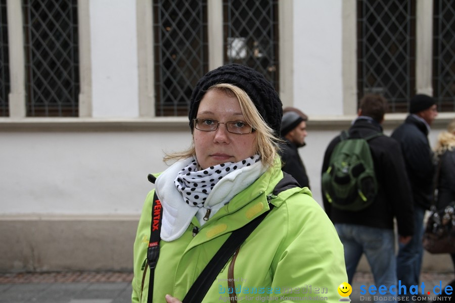 Narrenumzug - Grosses Narrentreffen in Konstanz am Bodensee, 22.01.2012