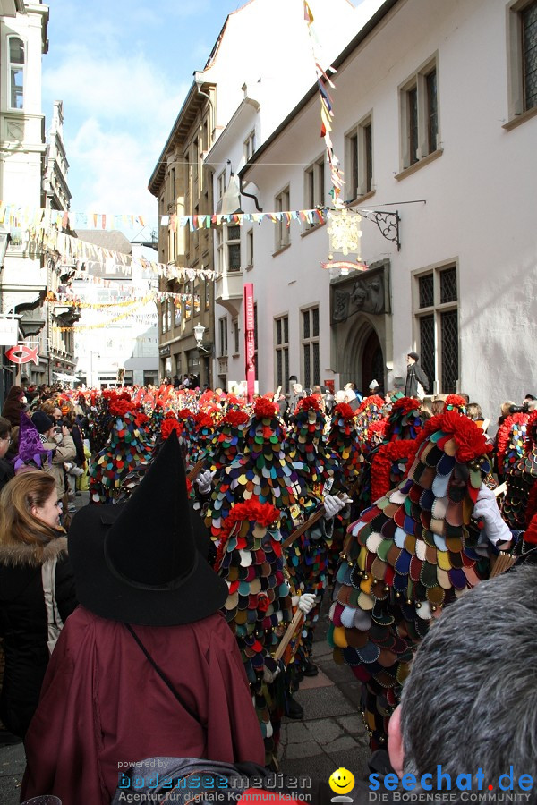 Narrenumzug - Grosses Narrentreffen in Konstanz am Bodensee, 22.01.2012