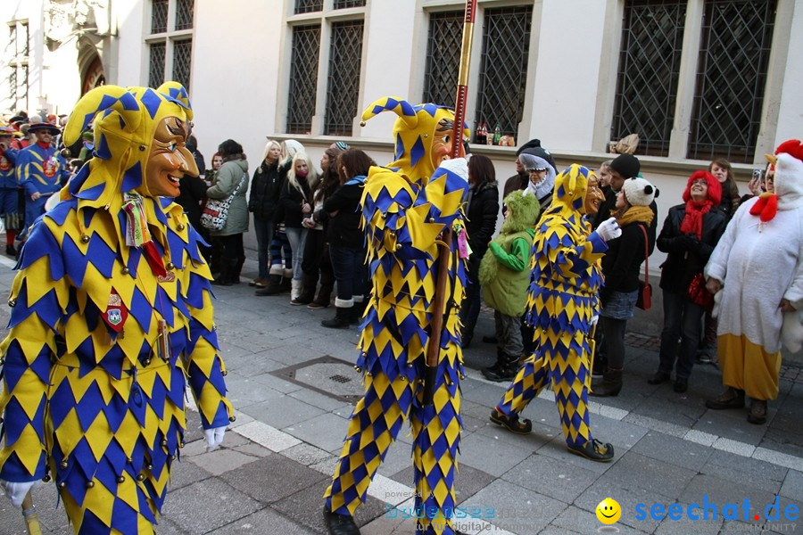 Narrenumzug - Grosses Narrentreffen in Konstanz am Bodensee, 22.01.2012