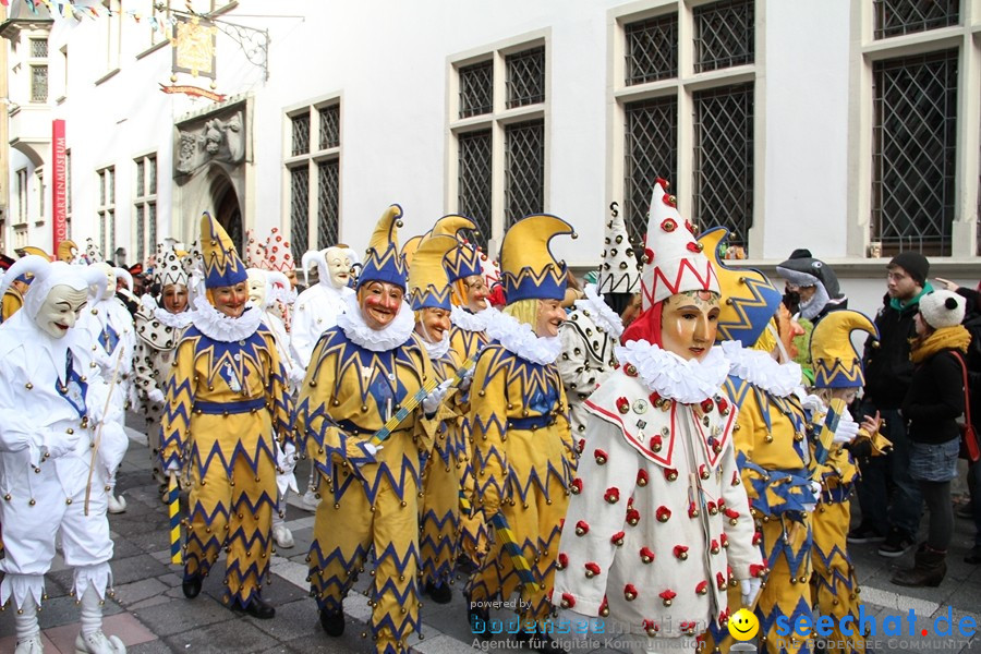 Narrenumzug - Grosses Narrentreffen in Konstanz am Bodensee, 22.01.2012