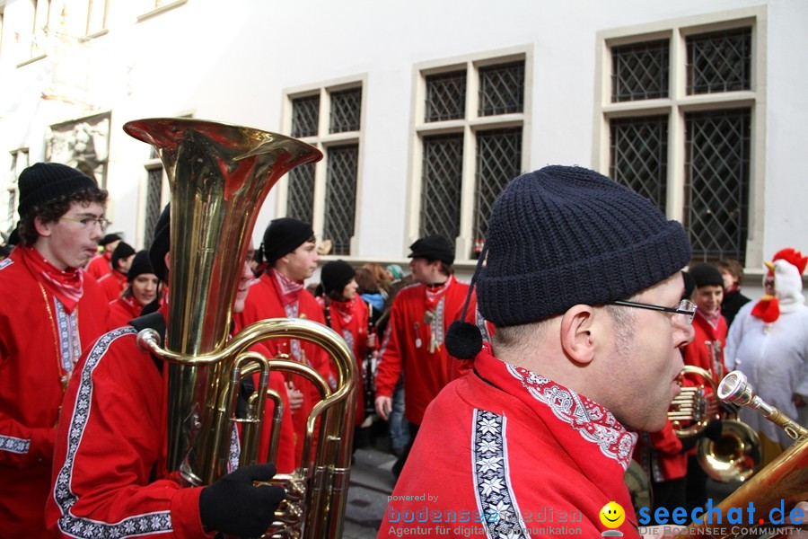 Narrenumzug - Grosses Narrentreffen in Konstanz am Bodensee, 22.01.2012