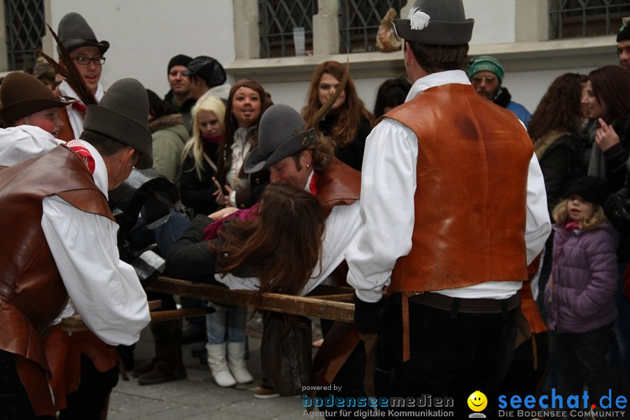 Narrenumzug - Grosses Narrentreffen in Konstanz am Bodensee, 22.01.2012