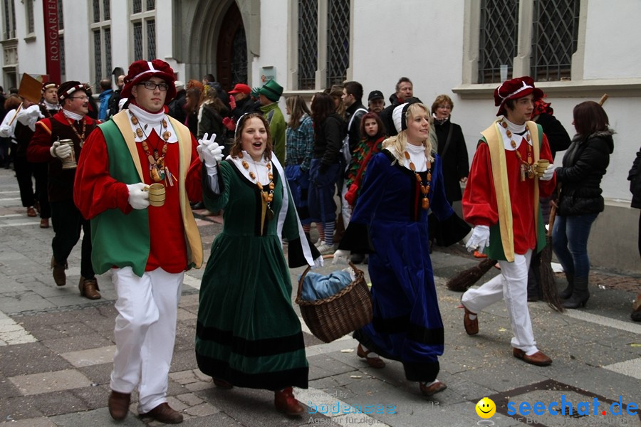 Narrenumzug - Grosses Narrentreffen in Konstanz am Bodensee, 22.01.2012