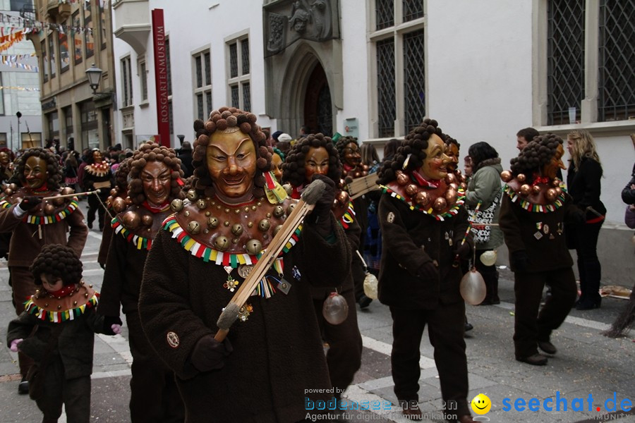 Narrenumzug - Grosses Narrentreffen in Konstanz am Bodensee, 22.01.2012