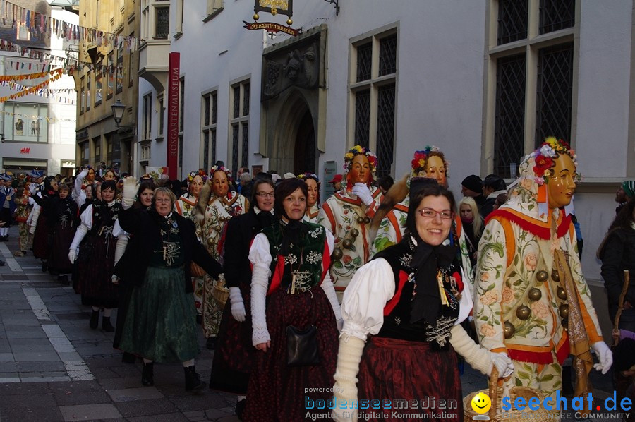 Narrenumzug - Grosses Narrentreffen in Konstanz am Bodensee, 22.01.2012