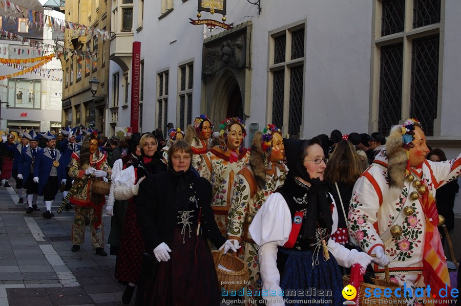 Narrenumzug - Grosses Narrentreffen in Konstanz am Bodensee, 22.01.2012