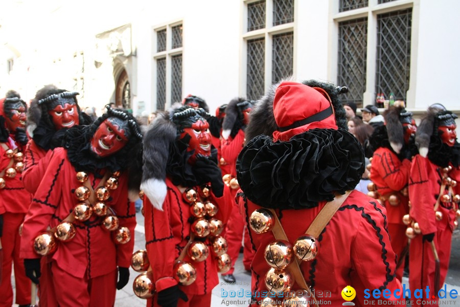 Narrenumzug - Grosses Narrentreffen in Konstanz am Bodensee, 22.01.2012