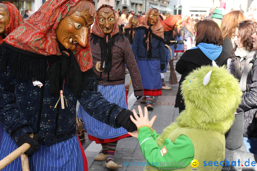 Narrenumzug - Grosses Narrentreffen in Konstanz am Bodensee, 22.01.2012