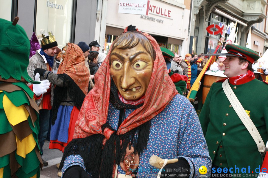Narrenumzug - Grosses Narrentreffen in Konstanz am Bodensee, 22.01.2012