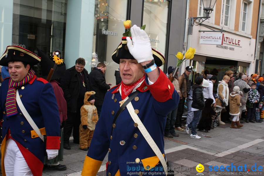 Narrenumzug - Grosses Narrentreffen in Konstanz am Bodensee, 22.01.2012
