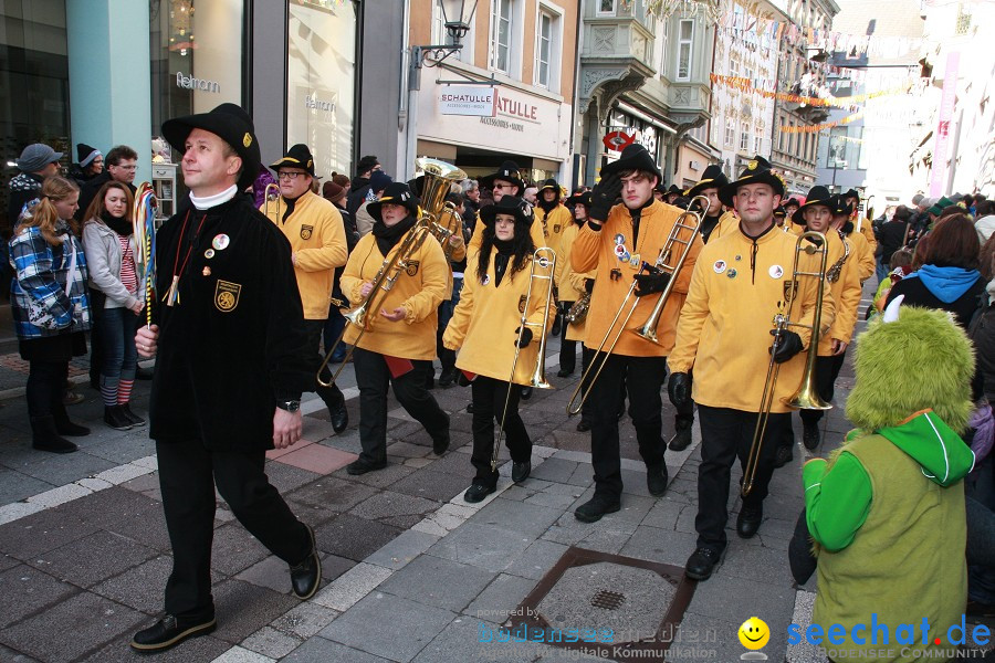 Narrenumzug - Grosses Narrentreffen in Konstanz am Bodensee, 22.01.2012