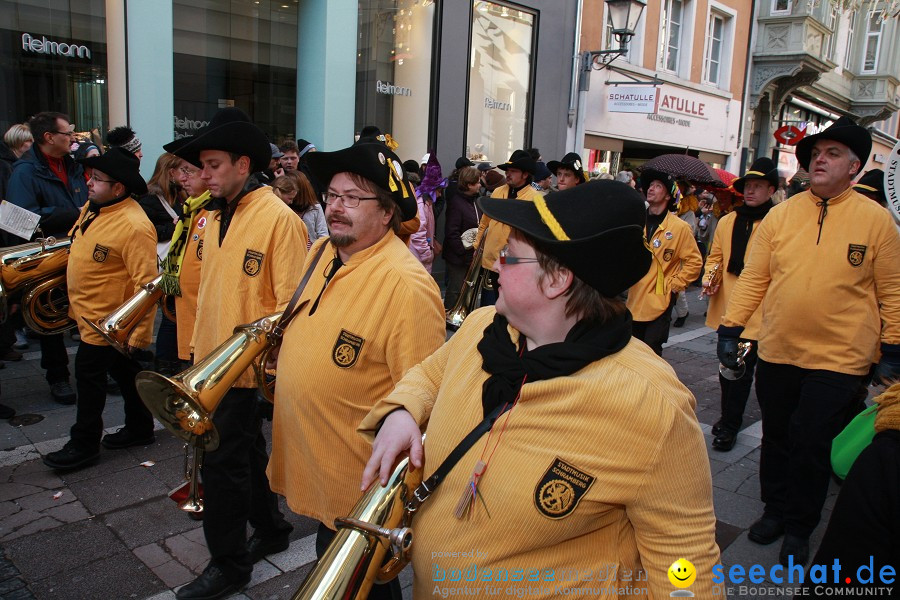 Narrenumzug - Grosses Narrentreffen in Konstanz am Bodensee, 22.01.2012