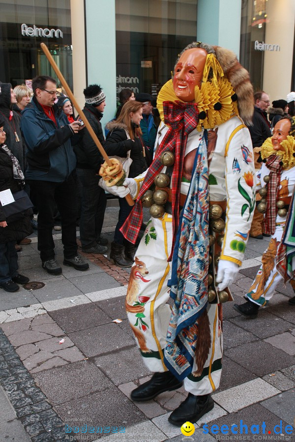 Narrenumzug - Grosses Narrentreffen in Konstanz am Bodensee, 22.01.2012