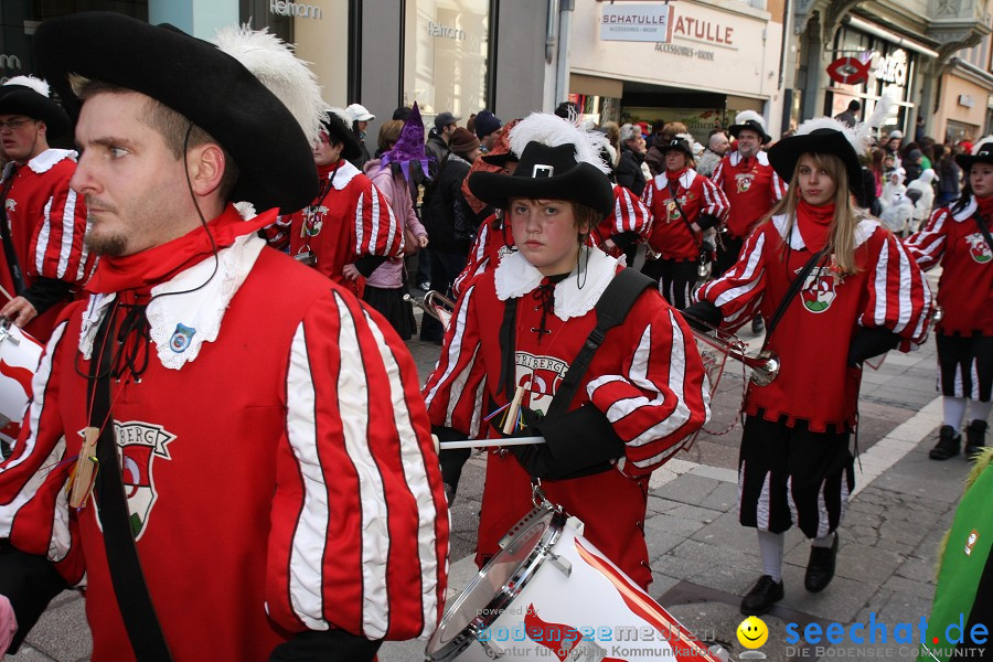 Narrenumzug - Grosses Narrentreffen in Konstanz am Bodensee, 22.01.2012
