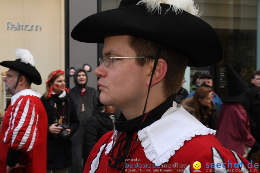 Narrenumzug - Grosses Narrentreffen in Konstanz am Bodensee, 22.01.2012