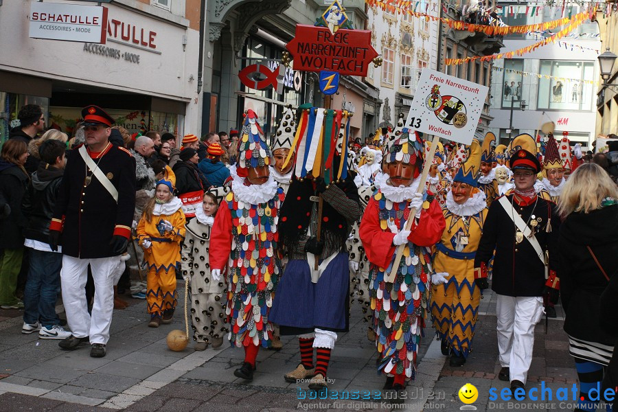 Narrenumzug - Grosses Narrentreffen in Konstanz am Bodensee, 22.01.2012