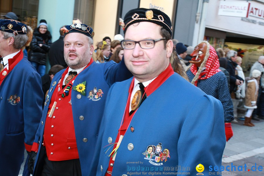 Narrenumzug - Grosses Narrentreffen in Konstanz am Bodensee, 22.01.2012