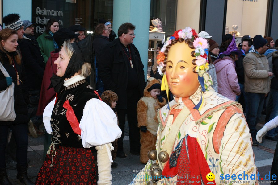 Narrenumzug - Grosses Narrentreffen in Konstanz am Bodensee, 22.01.2012