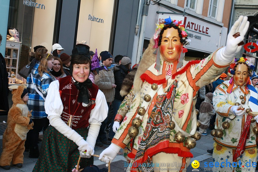 Narrenumzug - Grosses Narrentreffen in Konstanz am Bodensee, 22.01.2012
