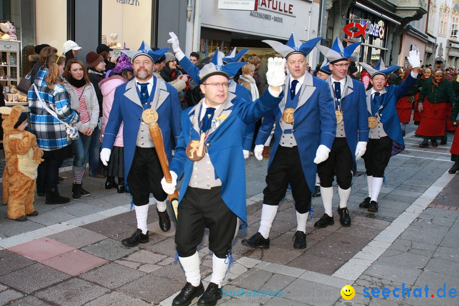Narrenumzug - Grosses Narrentreffen in Konstanz am Bodensee, 22.01.2012