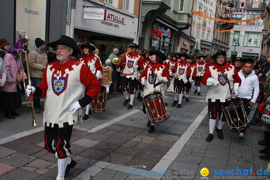 Narrenumzug - Grosses Narrentreffen in Konstanz am Bodensee, 22.01.2012