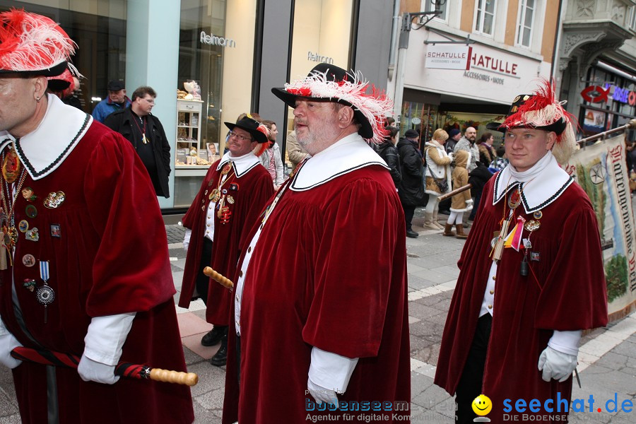 Narrenumzug - Grosses Narrentreffen in Konstanz am Bodensee, 22.01.2012