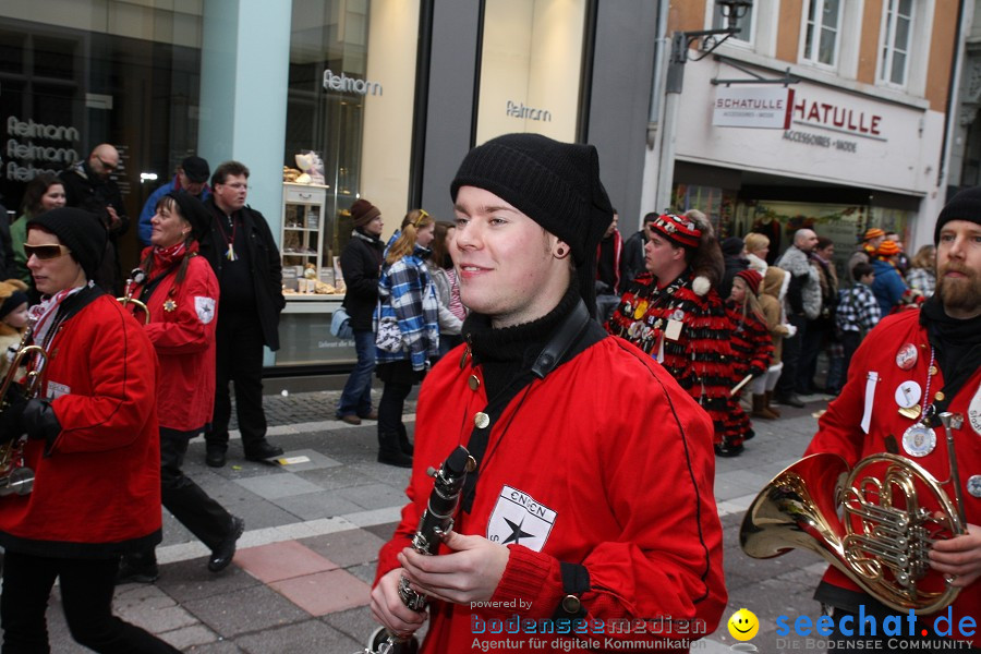 Narrenumzug - Grosses Narrentreffen in Konstanz am Bodensee, 22.01.2012