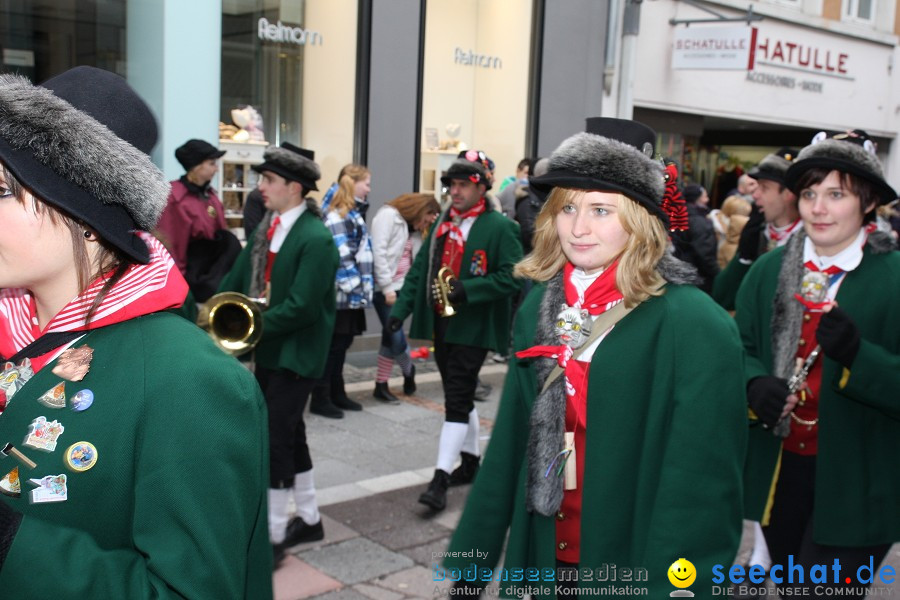 Narrenumzug - Grosses Narrentreffen in Konstanz am Bodensee, 22.01.2012