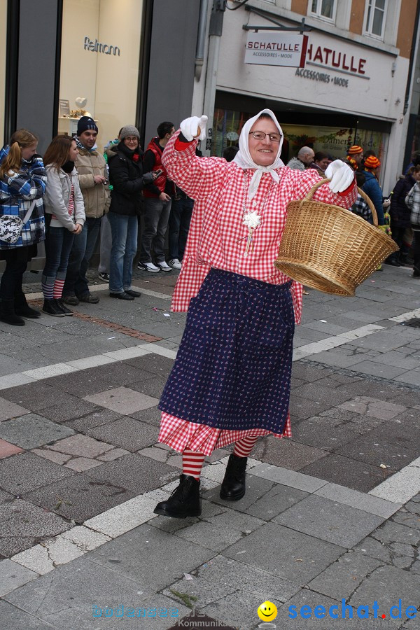 Narrenumzug - Grosses Narrentreffen in Konstanz am Bodensee, 22.01.2012