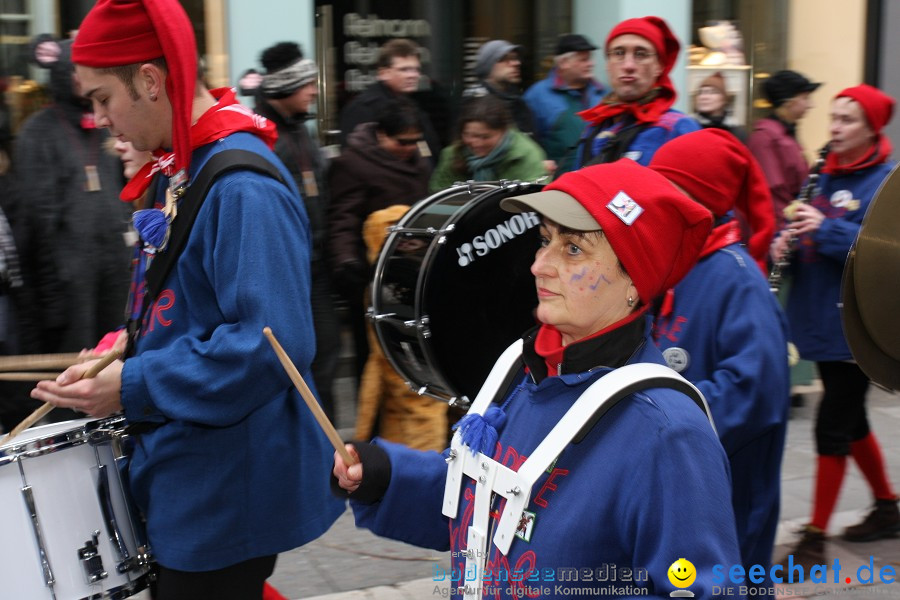 Narrenumzug - Grosses Narrentreffen in Konstanz am Bodensee, 22.01.2012
