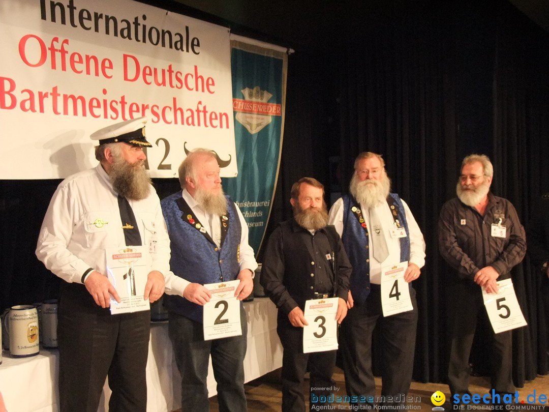 Internationale Deutsche Bartmeisterschaft: Bad-Schussenried, 21.04.2012