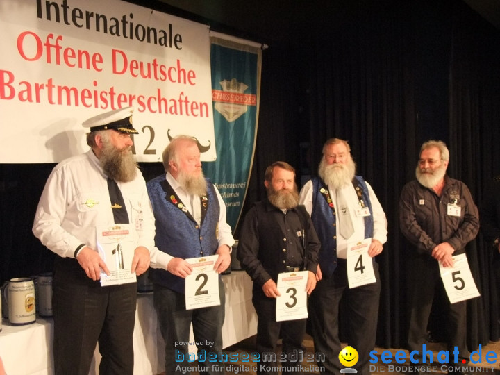Internationale Deutsche Bartmeisterschaft: Bad-Schussenried, 21.04.2012