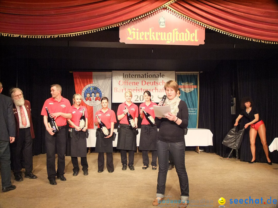 Internationale Deutsche Bartmeisterschaft: Bad-Schussenried, 21.04.2012