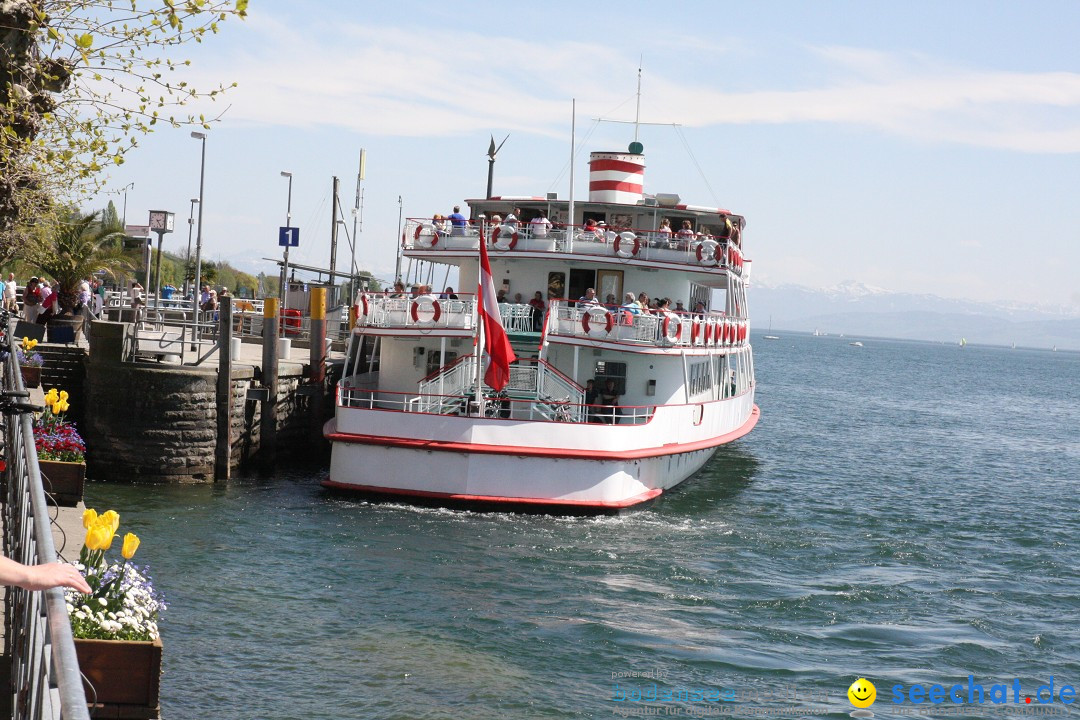 41. Internationale Flottensternfahrt am Bodensee: Meersburg, 28.04.2012