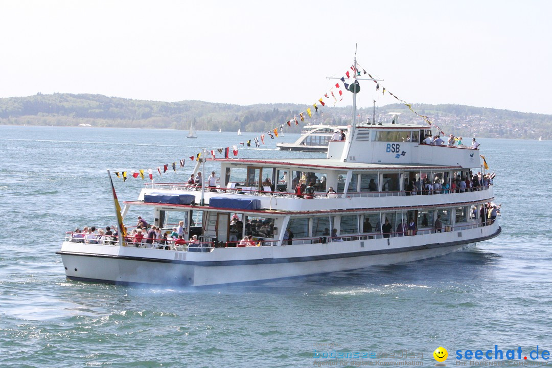 41. Internationale Flottensternfahrt am Bodensee: Meersburg, 28.04.2012