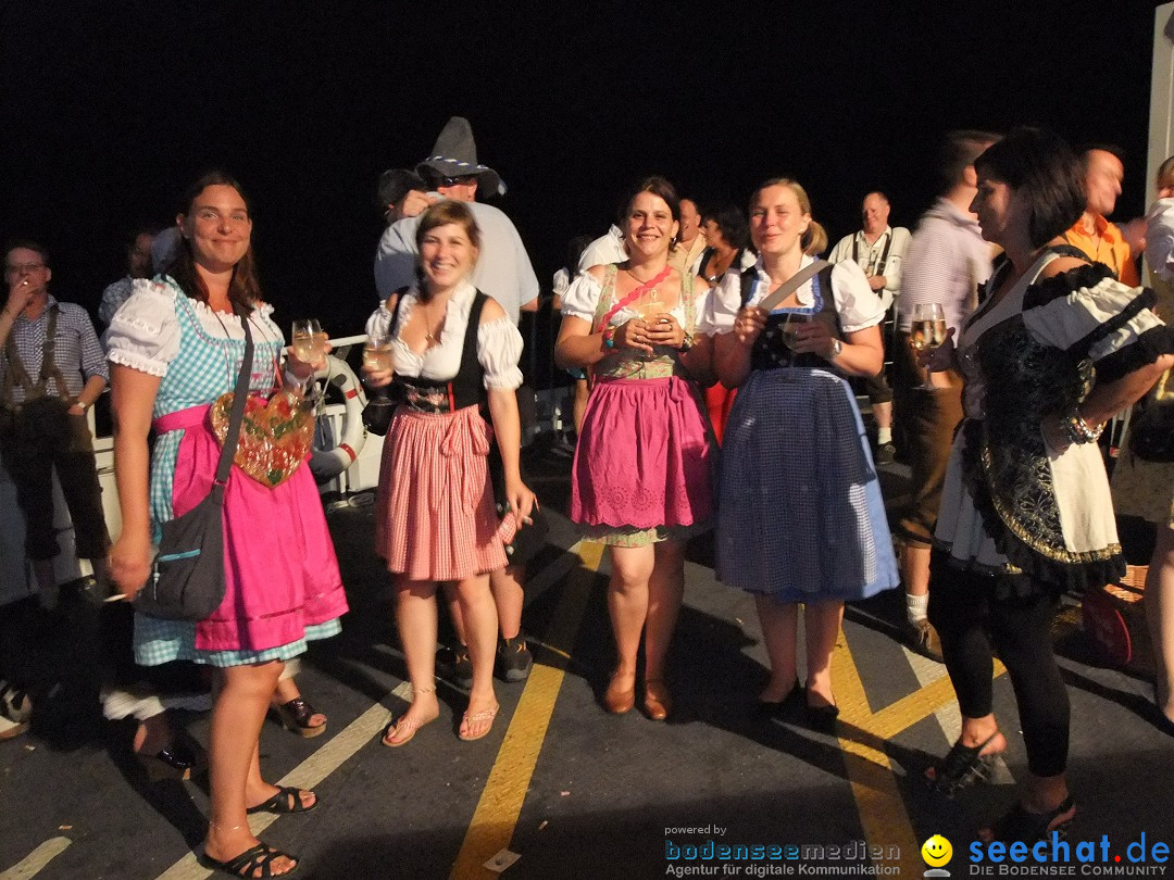 Partyschiff: Lederhosen und Dirndl: Friedrichshafen am Bodensee, 04.08.2012
