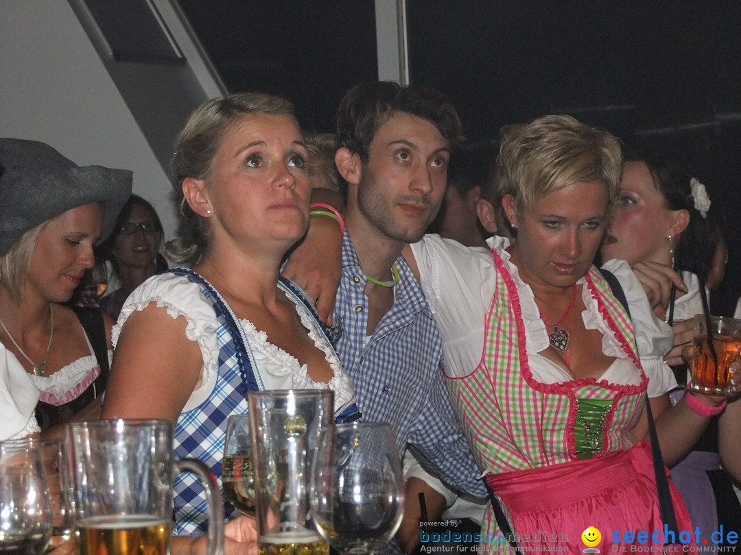 Partyschiff: Lederhosen und Dirndl: Friedrichshafen am Bodensee, 04.08.2012