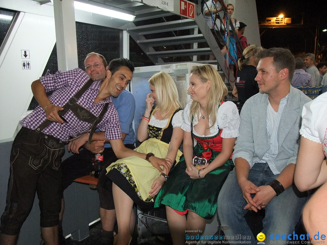 Partyschiff: Lederhosen und Dirndl: Friedrichshafen am Bodensee, 04.08.2012