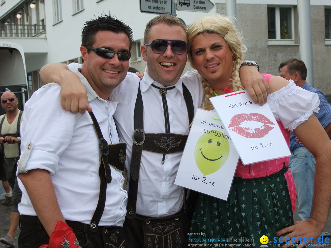 Partyschiff: Lederhosen und Dirndl: Friedrichshafen am Bodensee, 04.08.2012